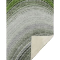 Premium Machine Washable ASB584 Green 50" x 70" Sherpa Throw Blanket