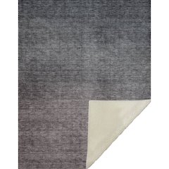 Premium Machine Washable ASB587 Gray 50" x 70" Sherpa Throw Blanket