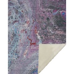 Premium Machine Washable ASB588 Blue 50" x 70" Sherpa Throw Blanket