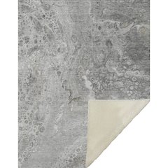 Premium Machine Washable ASB588 Silver 50" x 70" Sherpa Throw Blanket