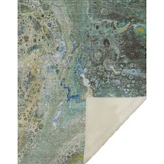 Premium Machine Washable ASB588 Teal 50" x 70" Sherpa Throw Blanket