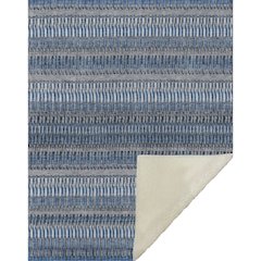 Premium Machine Washable ASB589 Blue 50" x 70" Sherpa Throw Blanket