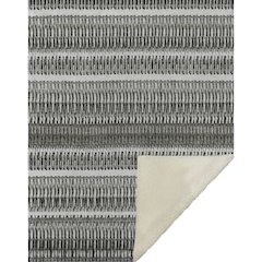 Premium Machine Washable ASB589 Gray 50" x 70" Sherpa Throw Blanket