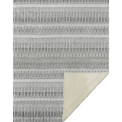 Premium Machine Washable ASB589 Ivory 50" x 70" Sherpa Throw Blanket