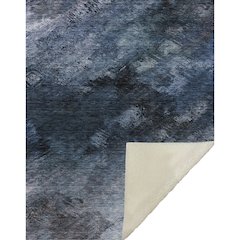 Premium Machine Washable ASB590 Blue 50" x 70" Sherpa Throw Blanket