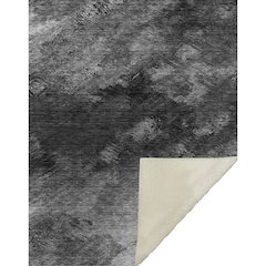 Premium Machine Washable ASB590 Gray 50" x 70" Sherpa Throw Blanket