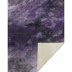 Premium Machine Washable ASB590 Purple 50" x 70" Sherpa Throw Blanket