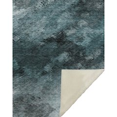 Premium Machine Washable ASB590 Teal 50" x 70" Sherpa Throw Blanket