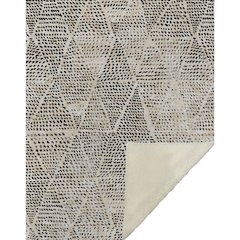 Premium Machine Washable ASB591 Beige 50" x 70" Sherpa Throw Blanket