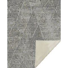Premium Machine Washable ASB591 Gray 50" x 70" Sherpa Throw Blanket