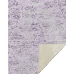 Premium Machine Washable ASB591 Purple 50" x 70" Sherpa Throw Blanket