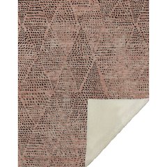 Premium Machine Washable ASB591 Salmon 50" x 70" Sherpa Throw Blanket