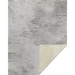 Premium Machine Washable ASB592 Silver 50" x 70" Sherpa Throw Blanket