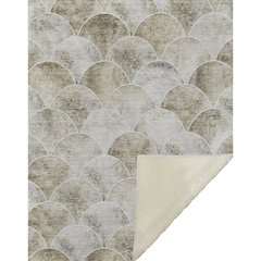 Premium Machine Washable ASB594 Beige 50" x 70" Sherpa Throw Blanket