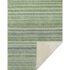 Premium Machine Washable ASB598 Green 50" x 70" Sherpa Throw Blanket