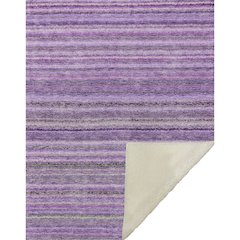 Premium Machine Washable ASB598 Purple 50" x 70" Sherpa Throw Blanket