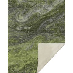 Premium Machine Washable ASB599 Green 50" x 70" Sherpa Throw Blanket