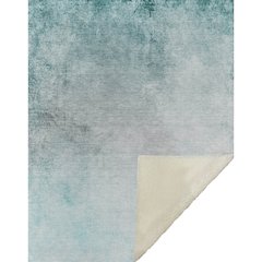 Premium Machine Washable ASB601 Teal 50" x 70" Sherpa Throw Blanket