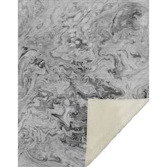 Premium Machine Washable ASB603 Gray 50" x 70" Sherpa Throw Blanket
