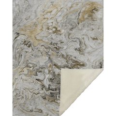 Premium Machine Washable ASB603 Taupe 50" x 70" Sherpa Throw Blanket
