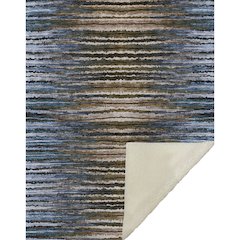 Premium Machine Washable ASB604 Blue 50" x 70" Sherpa Throw Blanket