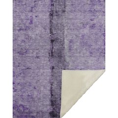 Premium Machine Washable ASB605 Purple 50" x 70" Sherpa Throw Blanket