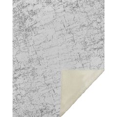 Premium Machine Washable ASB606 Gray 50" x 70" Sherpa Throw Blanket