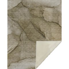 Premium Machine Washable ASB607 Brown 50" x 70" Sherpa Throw Blanket