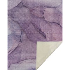Premium Machine Washable ASB607 Purple 50" x 70" Sherpa Throw Blanket