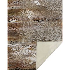 Premium Machine Washable ASB60 Riverbed 50" x 70" Sherpa Throw Blanket