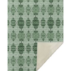 Premium Machine Washable ASB610 Emerald 50" x 70" Sherpa Throw Blanket