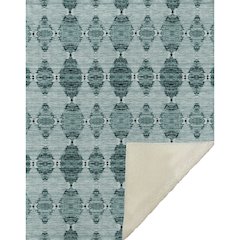Premium Machine Washable ASB610 Teal 50" x 70" Sherpa Throw Blanket