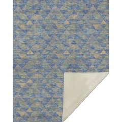 Premium Machine Washable ASB612 Blue 50" x 70" Sherpa Throw Blanket