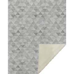 Premium Machine Washable ASB612 Silver 50" x 70" Sherpa Throw Blanket