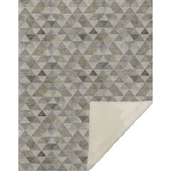 Premium Machine Washable ASB612 Taupe 50" x 70" Sherpa Throw Blanket