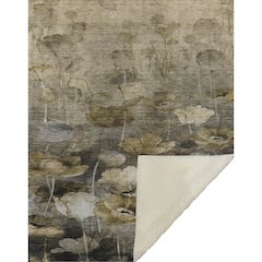 Premium Machine Washable ASB613 Taupe 50" x 70" Sherpa Throw Blanket