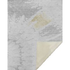 Premium Machine Washable ASB614 Silver 50" x 70" Sherpa Throw Blanket
