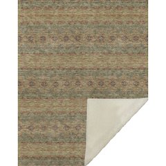 Premium Machine Washable ASB615 Green 50" x 70" Sherpa Throw Blanket