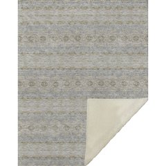 Premium Machine Washable ASB615 Silver 50" x 70" Sherpa Throw Blanket