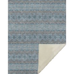 Premium Machine Washable ASB615 Teal 50" x 70" Sherpa Throw Blanket