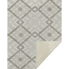 Premium Machine Washable ASB616 Beige 50" x 70" Sherpa Throw Blanket
