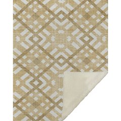 Premium Machine Washable ASB616 Gold 50" x 70" Sherpa Throw Blanket