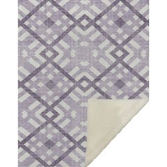 Premium Machine Washable ASB616 Purple 50" x 70" Sherpa Throw Blanket