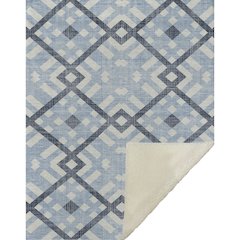 Premium Machine Washable ASB616 Sky 50" x 70" Sherpa Throw Blanket