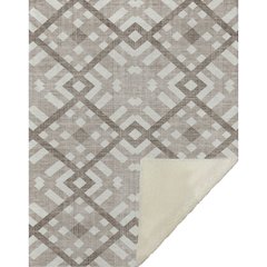 Premium Machine Washable ASB616 Taupe 50" x 70" Sherpa Throw Blanket