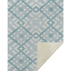 Premium Machine Washable ASB616 Teal 50" x 70" Sherpa Throw Blanket