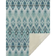 Premium Machine Washable ASB617 Teal 50" x 70" Sherpa Throw Blanket