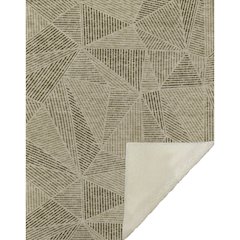 Premium Machine Washable ASB618 Khaki 50" x 70" Sherpa Throw Blanket