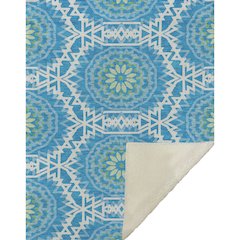 Premium Machine Washable ASB619 Blue 50" x 70" Sherpa Throw Blanket