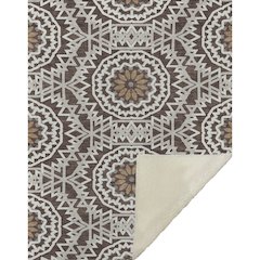 Premium Machine Washable ASB619 Chocolate 50" x 70" Sherpa Throw Blanket